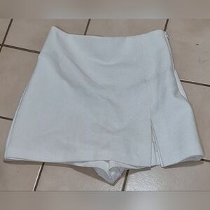 Zara White Skorts Wrap Design